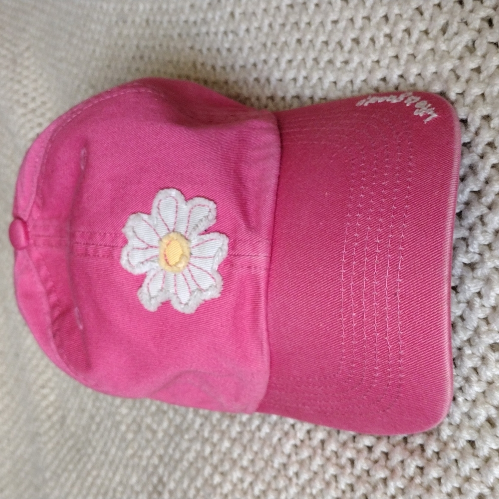 Pink flower hat